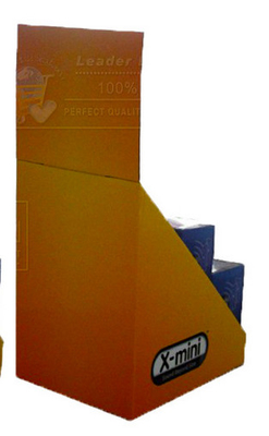 El POP PDQ acanaló presentaciones al por menor de la encimera de la cartulina caja la capa ULTRAVIOLETA